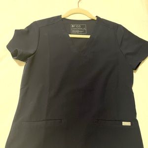 FIGS XS Scrub Top - Navy